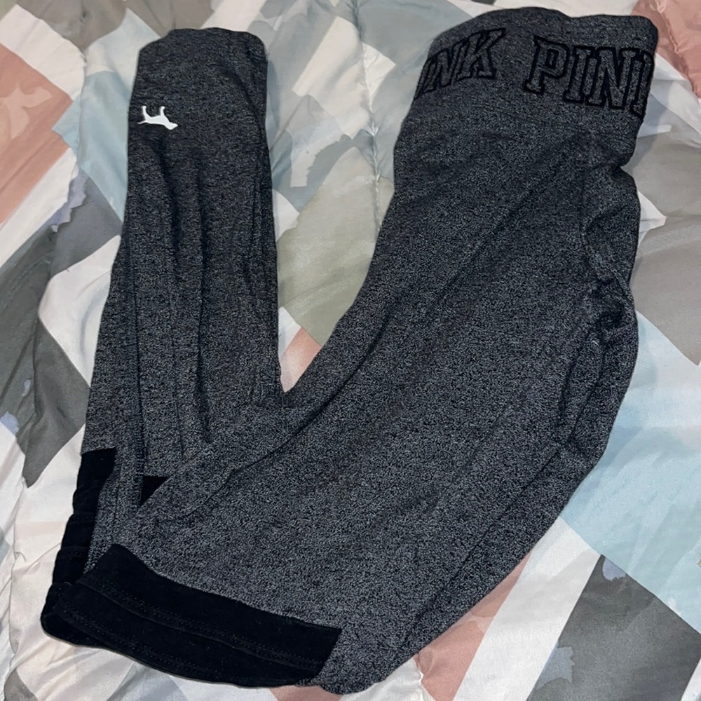 pink full length leggings